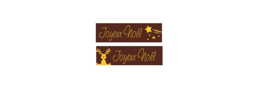 plaquette sérigraphie alimentaire chocolat noel
