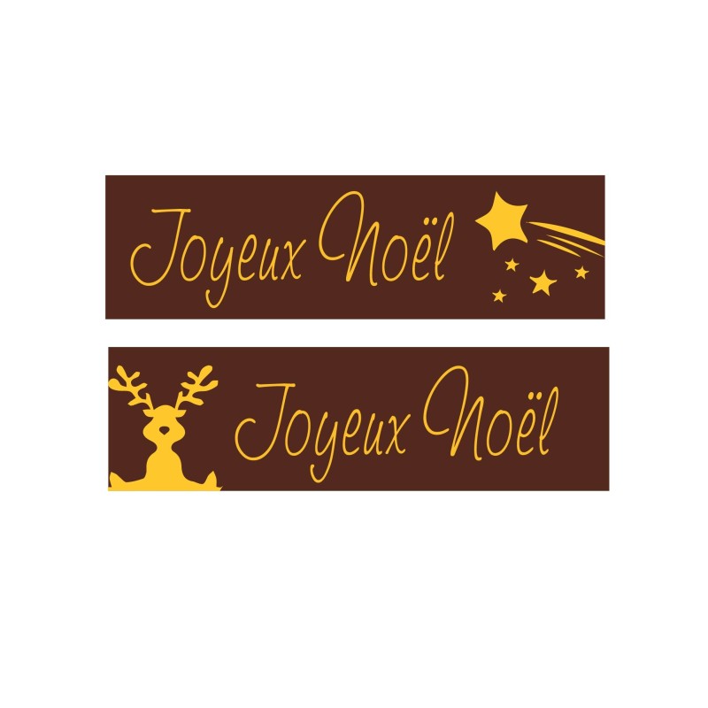 plaquette sérigraphie alimentaire chocolat noel