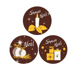 Décors alimentaire en chocolat pour les fêtes de noël