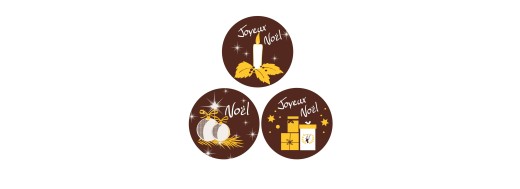 Décors alimentaire en chocolat pour les fêtes de noël