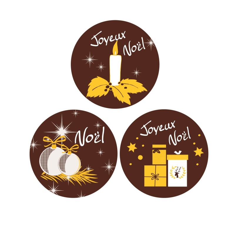 Décors alimentaire en chocolat pour les fêtes de noël