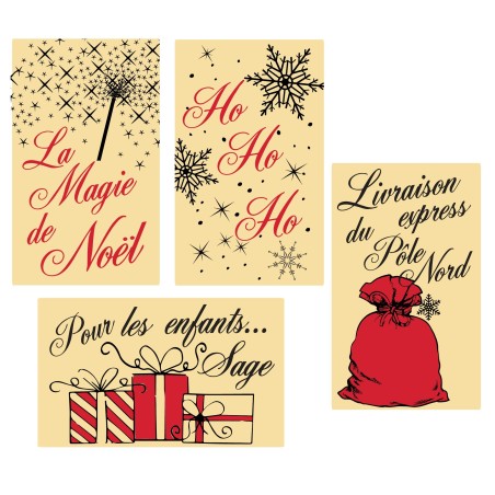 pastille décors chocolat noel