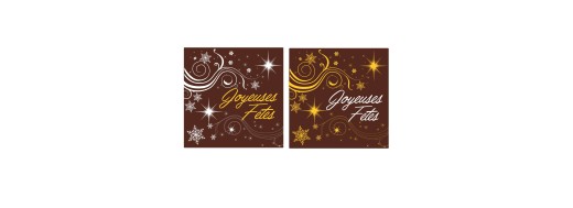pastille décors chocolat noel
