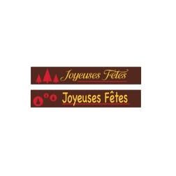 Plaquettes décors chocolat pour bûches, entremets et desserts de noël manudecor