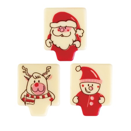 plaquette décors chocolat noël