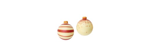 Décorations alimentaires pour bûches de noël et entremets. Manudecors Boule de noel en chocolat