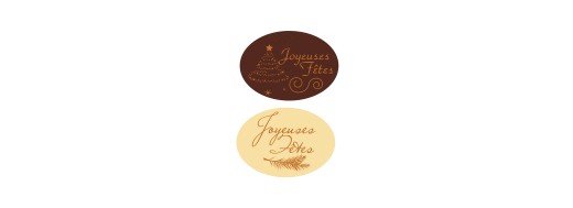 Décors alimentaire en  chocolat pour les fêtes de Noël Manudecors