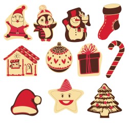 plaquette décors chocolat noel