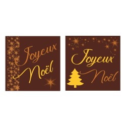 pastille décors chocolat noel