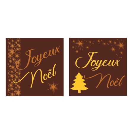 pastille décors chocolat noel