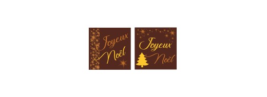 Décorations alimentaires pour bûches de noël et entremets. Manudecors
