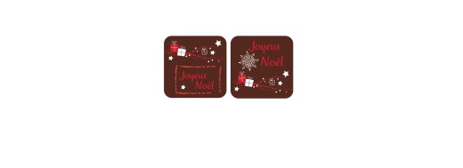 Décorations alimentaires pour bûches de noël et entremets. Manudecors