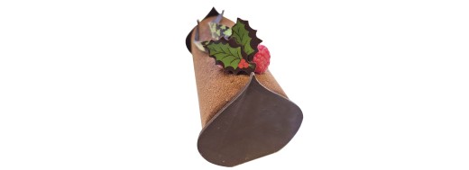 Décors alimentaire feuilles de houx en chocolat