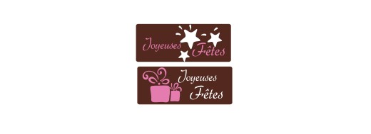 Plaquettes décors chocolat pour bûches, entremets et desserts de noël manudecors