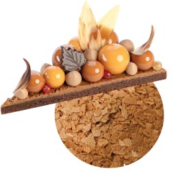 Crispy Flakes - Décorations alimentaires entremets. Manudecors
