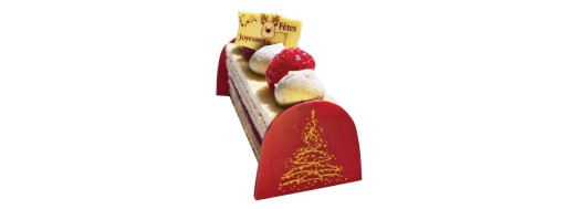 Décorations alimentaires pour bûches de noël et entremets. Manudecors