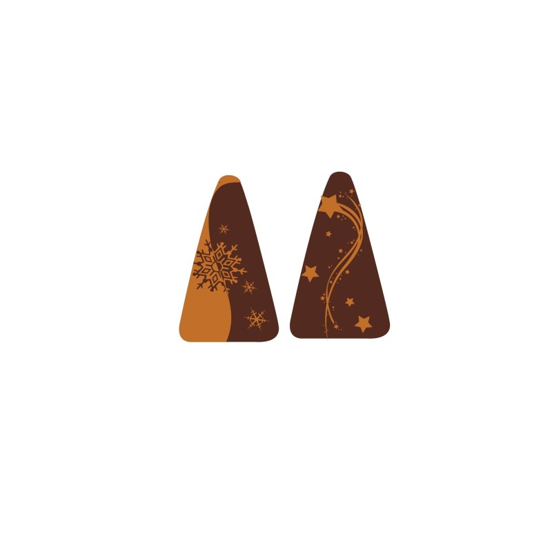 Triangle chocolat  étoile