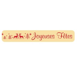 Barrette fine décors bûchette Fêtes