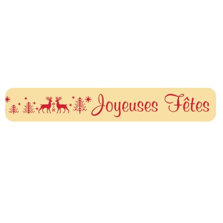 Barrette fine décors bûchette Fêtes