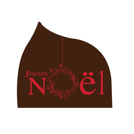 plaquette décor embout de buche,Décors en chocolat pour les fêtes de Noël Manudecors