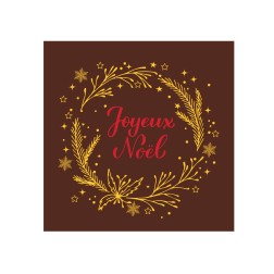 Plaquette Embout de bûche, chocolat décors pour les fêtes de noël, décoration pour bûches manudecors