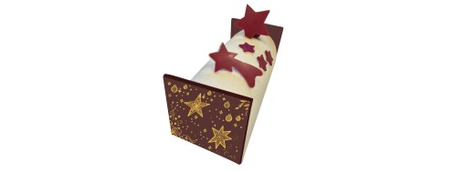 Plaquette chocolat Embout de bûches, décors pour les fêtes de noël, décoration pour bûches MANUDECORS