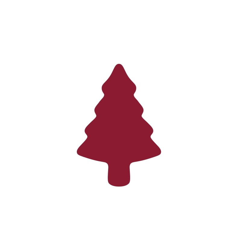 Décors chocolat Petit sapin  rouge