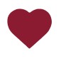 Grand coeur chocolat rouge Grand coeur chocolat rouge