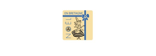Plaquette chocolat décors Noël spécialité des régions, Noël en Bretagne