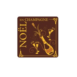 Plaquette chocolat décors Noël spécialité des régions, Noël en Champagne,