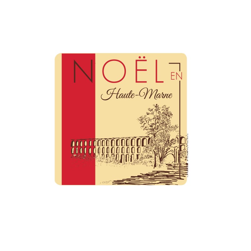 Plaquette chocolat décors Noël spécialité des régions, Noël en Haute Marne,