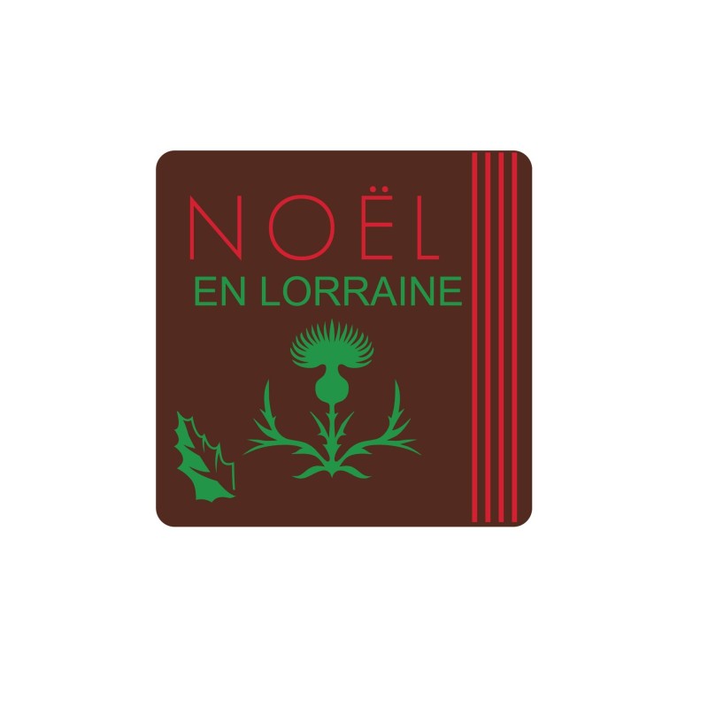 Plaquette chocolat décors Noël spécialité des régions, Noël en Lorraine,