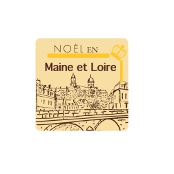 Plaquette chocolat décors Noël spécialité des régions, Noël en Maine et Loire
