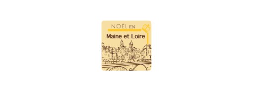 Plaquette chocolat décors Noël spécialité des régions, Noël en Maine et Loire
