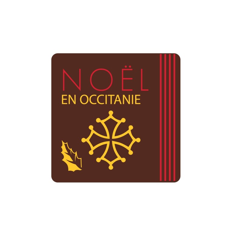 Plaquette chocolat décors Noël spécialité des régions, Noël en Occitanie