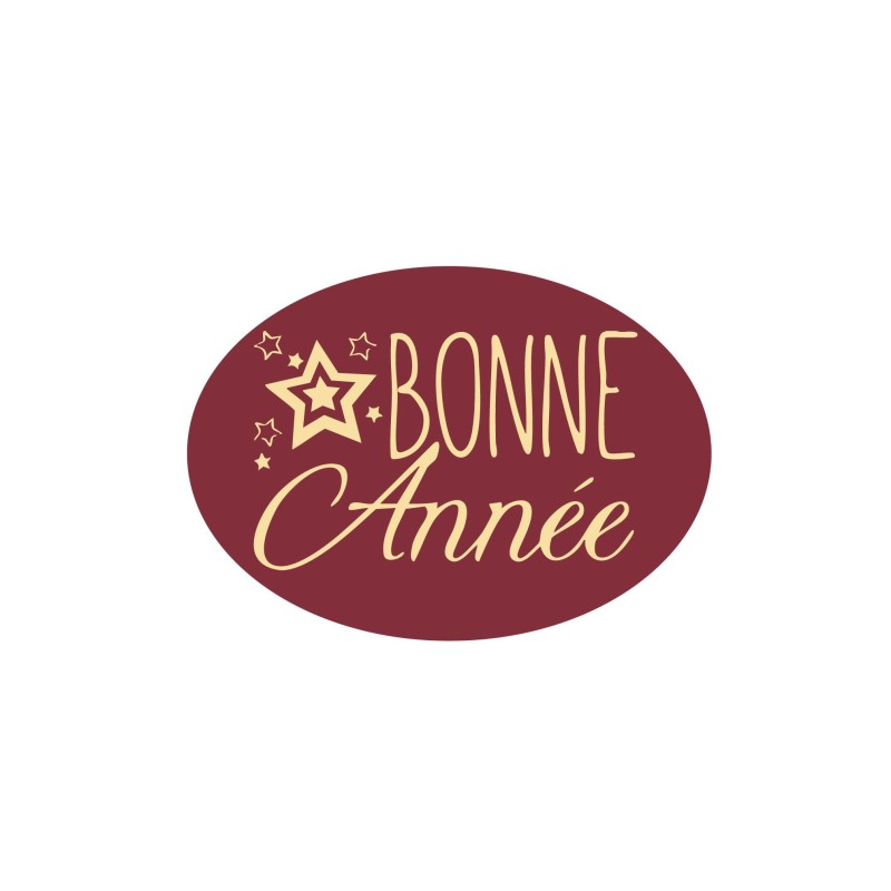 Décors chocolat Bonne Année