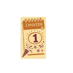 Pastille chocolat Calendrier de nouvel an /Manudecors