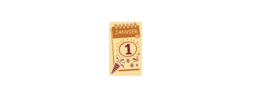 Pastille chocolat Calendrier de nouvel an /Manudecors