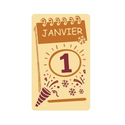Décors calendrier de Nouvel An