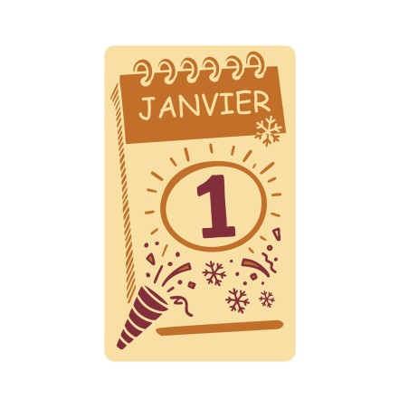Décors calendrier de Nouvel An