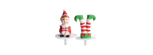 Décorations non comestible lutins farceurs pour les fêtes de fin d’année; Manudecors