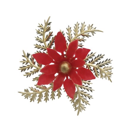 Décorations non comestible, poinsettia, pour les fêtes de Noël; Manudecors
