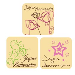 Plaquette chocolat décors anniversaire /Manudecors