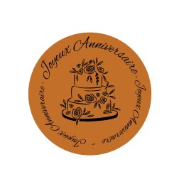 Plaquette chocolat décors anniversaire /Manudecors