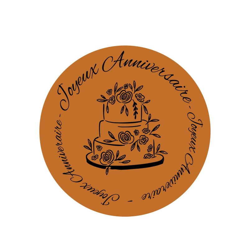 Décors chocolat Anniversaire