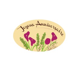 Plaquette chocolat décors anniversaire /Manudecors