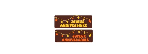 Plaquette chocolat décors anniversaire /Manudecors