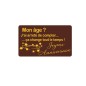 Plaquettes chocolat humour Anniversaire pour gâteaux et entremets /Manudecors