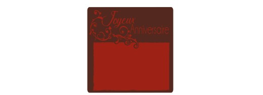 décorations alimentaires en  chocolat "plaque à gratter" /Manudecors