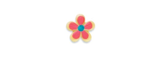 pastille chocolat décor fleurs/ Manudecors